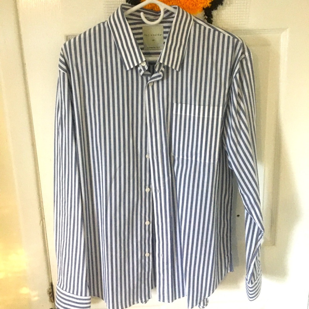 TBJ Nearby Black and White Stripe Shirt